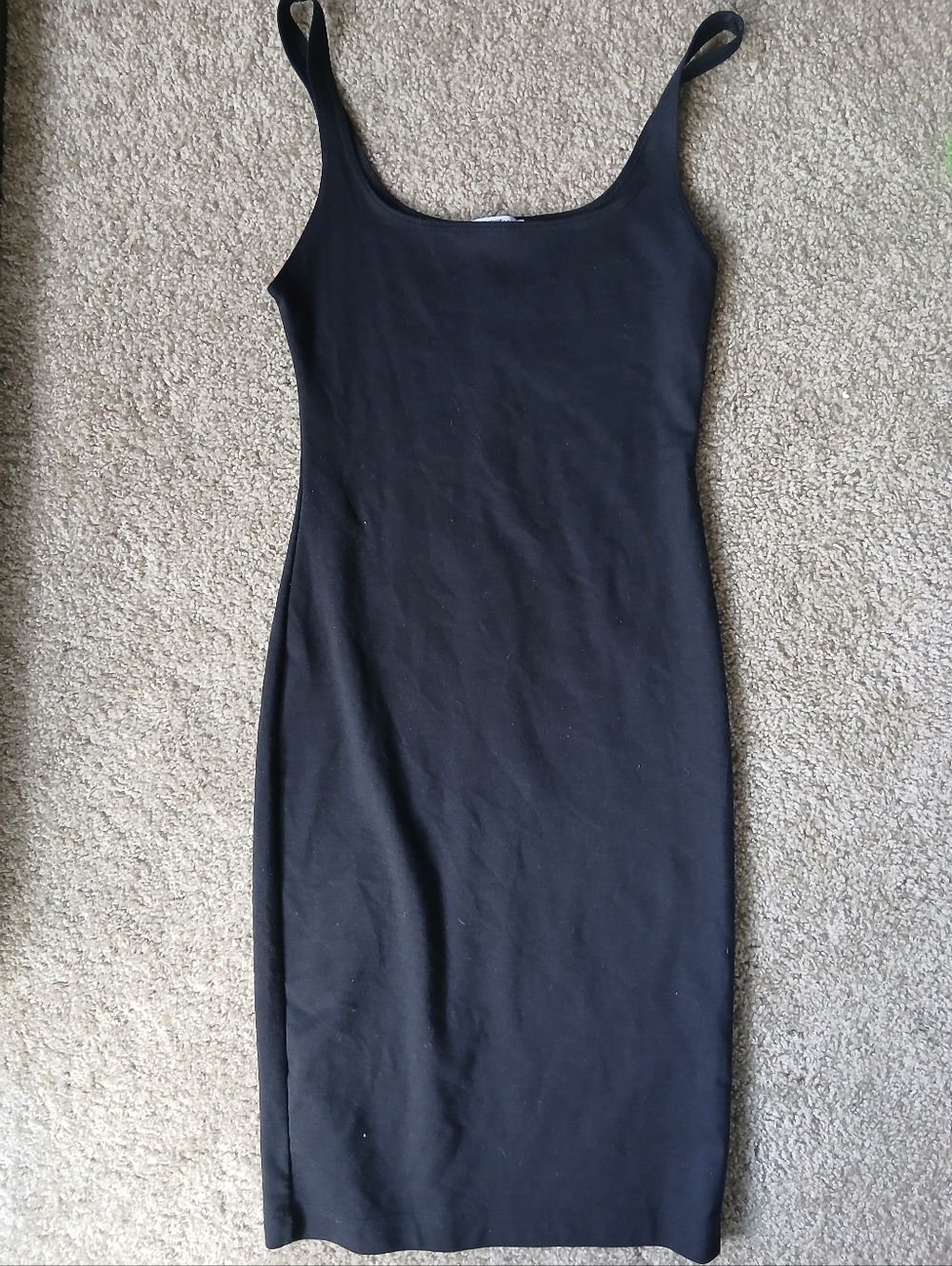Zara Classic Black Bodycon Slip Dress